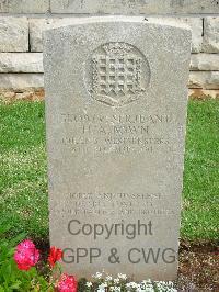 Jerusalem War Cemetery - Bown, Herbert Alan