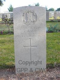Jerusalem War Cemetery - Brand, J