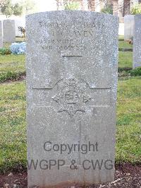 Jerusalem War Cemetery - Craven, T