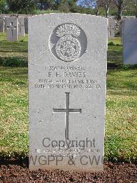 Jerusalem War Cemetery - Davies, Edward Hugh