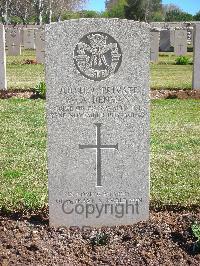 Jerusalem War Cemetery - Denman, W A