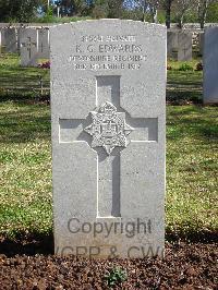 Jerusalem War Cemetery - Edwards, K G