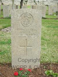 Jerusalem War Cemetery - Evans, Griffith