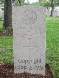Jerusalem War Cemetery - Griffin, J T