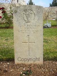 Jerusalem War Cemetery - Warboys, W