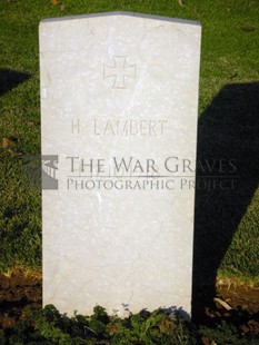 Jerusalem War Cemetery - LAMBERT, H