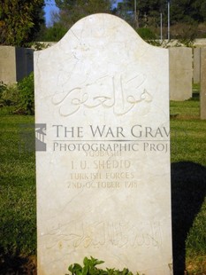 Jerusalem War Cemetery - SHEDID, I V