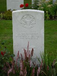 Strand Military Cemetery - McAllister, G