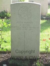 Irish House Cemetery - Bond, E