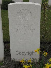 Guards Cemetery Windy Corner Cuinchy - Geddes, J