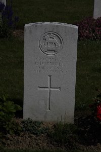 Bertenacre Military Cemetery Fletre - Burkhill, P