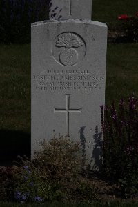 Bertenacre Military Cemetery Fletre - Simpson, Joseph James