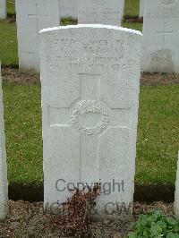 Wulverghem-Lindenhoek Road Military Cemetery - Brown, George Arthur