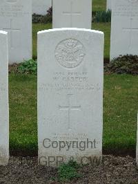 Wulverghem-Lindenhoek Road Military Cemetery - Carter, W