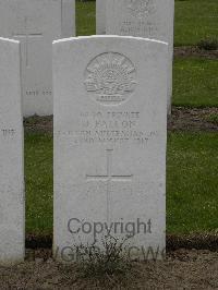 Wulverghem-Lindenhoek Road Military Cemetery - Fallon, James