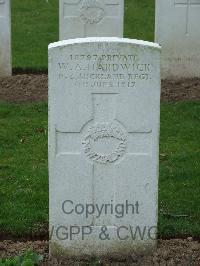 Wulverghem-Lindenhoek Road Military Cemetery - Hardwick, William Albert