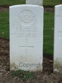 Wulverghem-Lindenhoek Road Military Cemetery - Thompson, T
