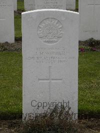 Wulverghem-Lindenhoek Road Military Cemetery - Webber, John Manley