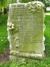 Erdington (St. Barnabas) Churchyard - Minahan, Edward