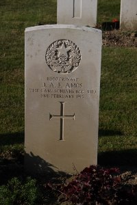 Bois Grenier Communal Cemetery - Amos, J A E