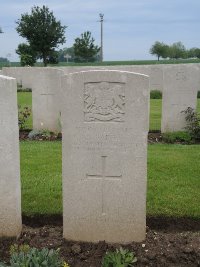 Peronne Road Cemetery Maricourt - Baines, J