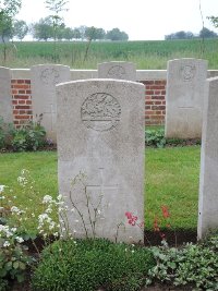 Peronne Road Cemetery Maricourt - Barr, John Davis