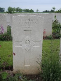 Peronne Road Cemetery Maricourt - Beatton, J B