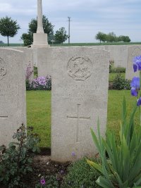 Peronne Road Cemetery Maricourt - Bishop, W A