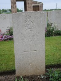 Peronne Road Cemetery Maricourt - Brown, P H