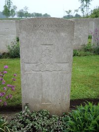 Peronne Road Cemetery Maricourt - Brown, R
