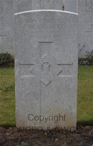 Peronne Road Cemetery Maricourt - Burnett, W
