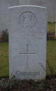 Peronne Road Cemetery Maricourt - Collins, James