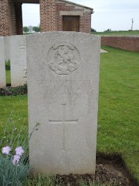 Peronne Road Cemetery Maricourt - Dicker, E J