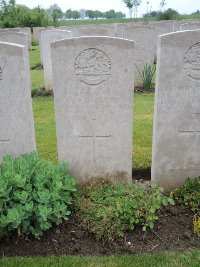 Peronne Road Cemetery Maricourt - Fathers, J W