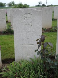 Peronne Road Cemetery Maricourt - Hammond, Oscar Herbert