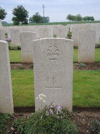 Peronne Road Cemetery Maricourt - Hanley, W