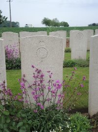 Peronne Road Cemetery Maricourt - Hubberstey, William