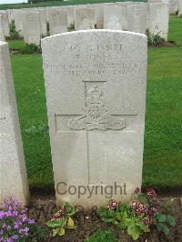 Peronne Road Cemetery Maricourt - Jones, T
