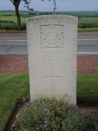 Peronne Road Cemetery Maricourt - Learey, J