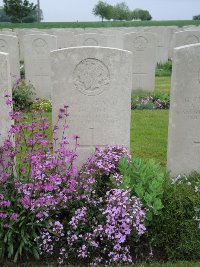 Peronne Road Cemetery Maricourt - Rice, A G