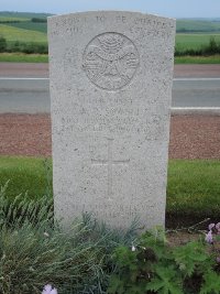 Peronne Road Cemetery Maricourt - Sowell, Arthur Donald
