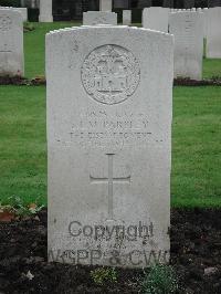 Brussels Town Cemetery - Parsley, Stanley Lenard Maurice