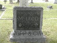 Winnipeg (Old Kildonan) Presbyterian Cemetery - McLeod, Alan
