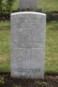 Maroeuil British Cemetery - Barr, George