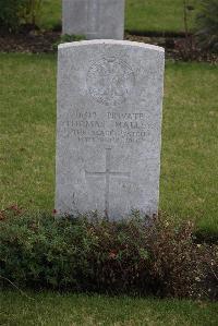 Maroeuil British Cemetery - Malley, Thomas