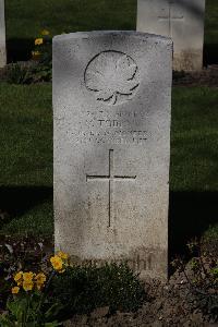 Ypres Reservoir Cemetery - Tobias, W