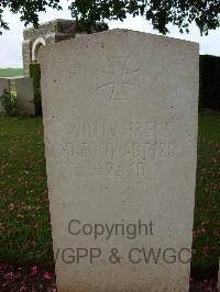 Rocquigny-Equancourt Road British Cemetery&#44; Manancourt - Ahrens, Willi
