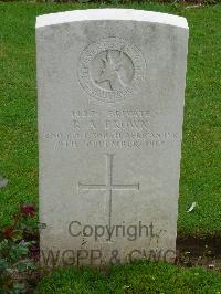 Rocquigny-Equancourt Road British Cemetery&#44; Manancourt - Brown, R A