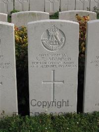 Bailleul Communal Cemetery Extension (Nord) - Adamson, A T