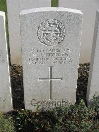 Bailleul Communal Cemetery Extension (Nord) - Heffren, Harold Percy